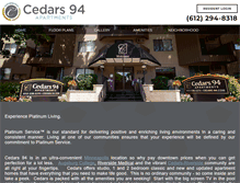 Tablet Screenshot of mycedars94home.com